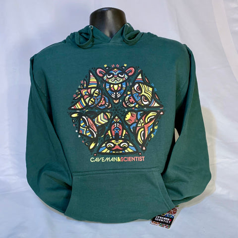 'Pie in the sky, a French fry in your eye' Pullover Hoody - Green