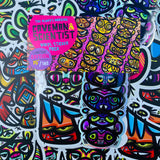 2 Pack - Mirrored Faces of sticky Headcases sticker pack